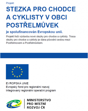 Stezka pro chodce a cyklisty v obci Postřelmůvek 1
